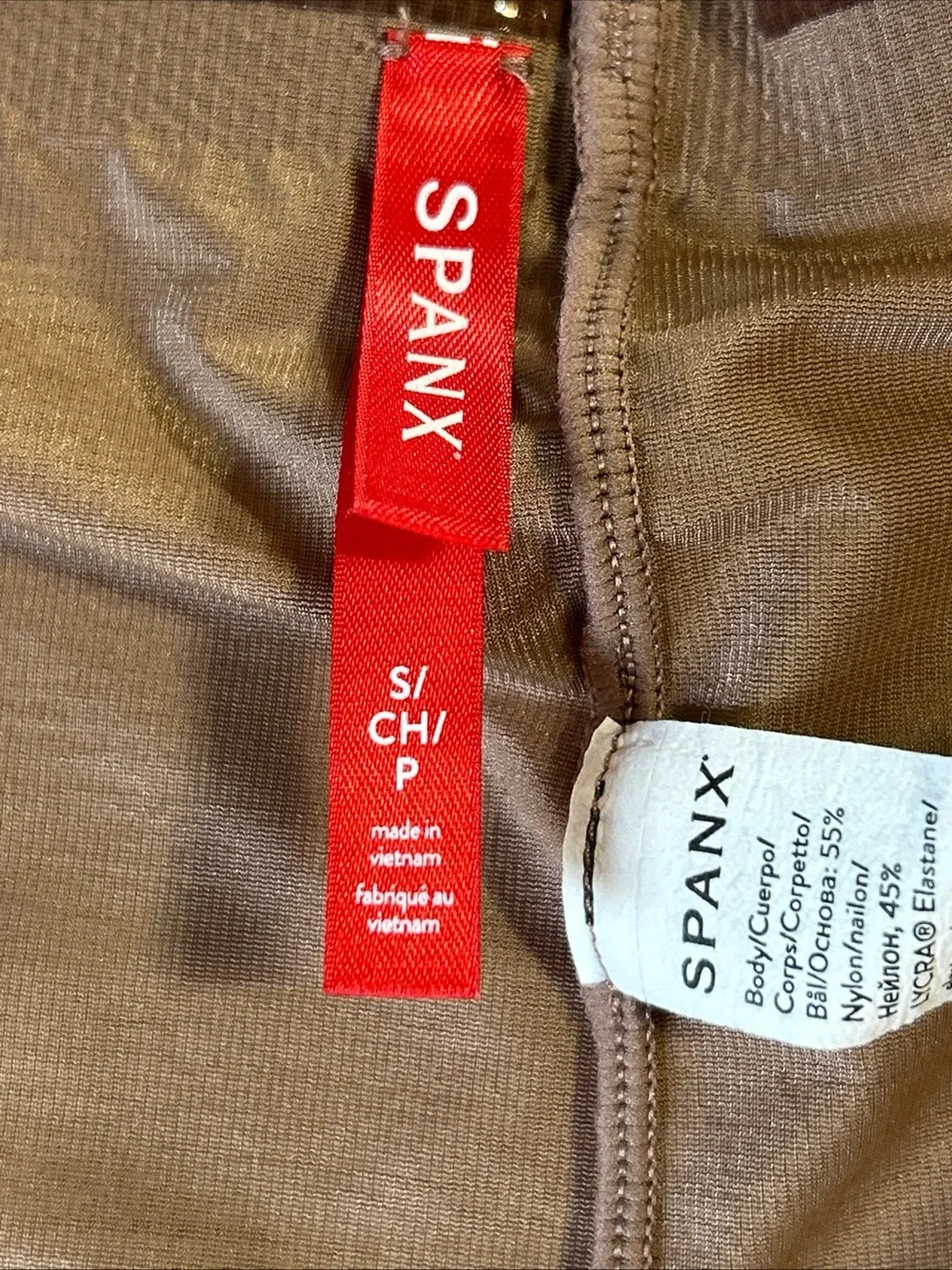 Spanx Size Small THINSTINKS‎ 2.0 Waisted Mid Thigh Short Beige Super light